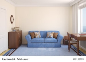 Abbildung 1: Weiche Polstermöbel und eine farbige Einrichtung gehören zu den Möbeltrends 2014 © poligonchik - Fotolia.com 