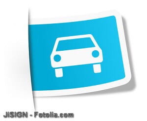 Schild Auto