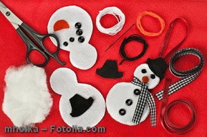 Do it yourself felt snowman