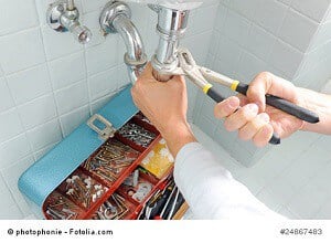 Klemptner bei der Arbeit
