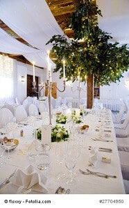 Festliche Hochzeitstafel