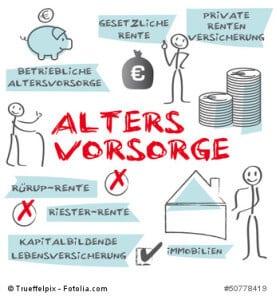 Rente, Altersvorsorge, Rentner, Versicherung, Grafik
