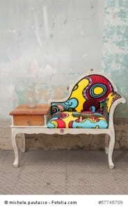 a beautiful white sofa with a colored tissue