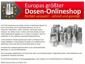 ADV-Dosenshop